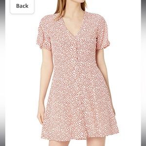 Milly Heart Print Silky Aspen Dress